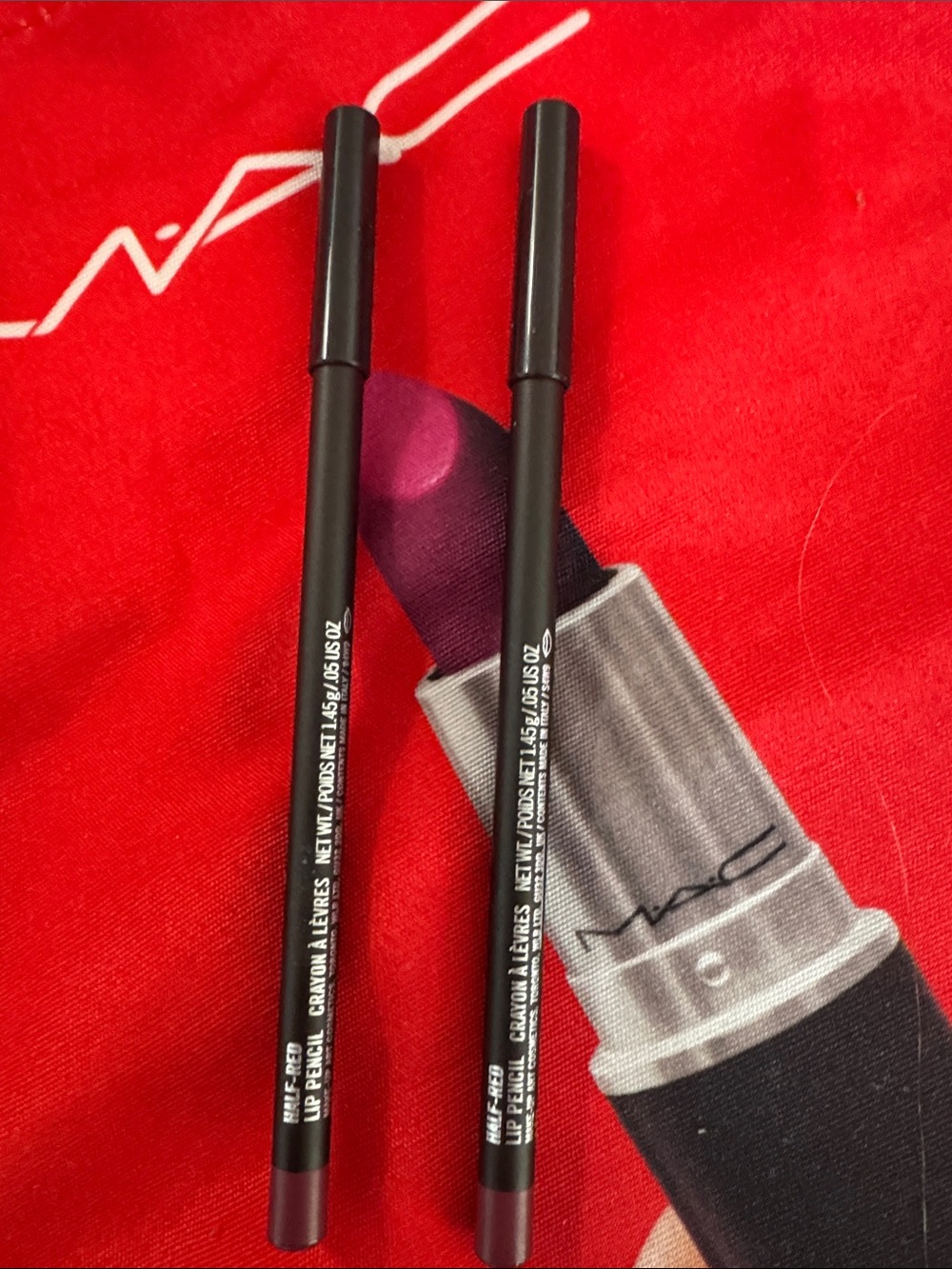 MAC Cosmetics Lip Liner Pencils in Deep Plum Shade (Pair)